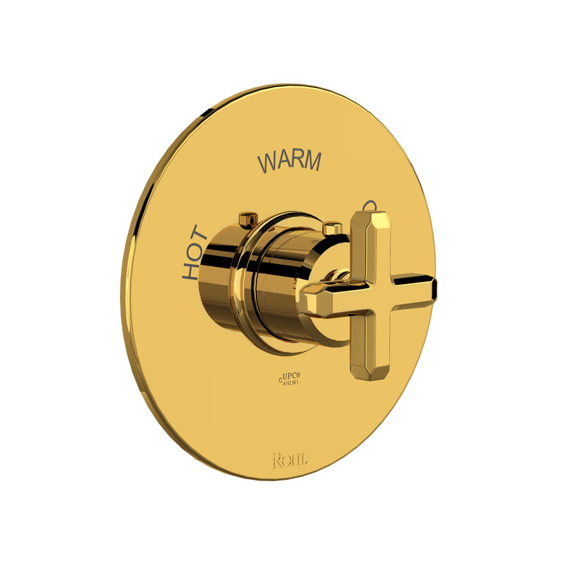 Apothecary Shower Wall Trim, Unlacquered Brass