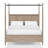 Queen Canopy Bed In Sand Finish