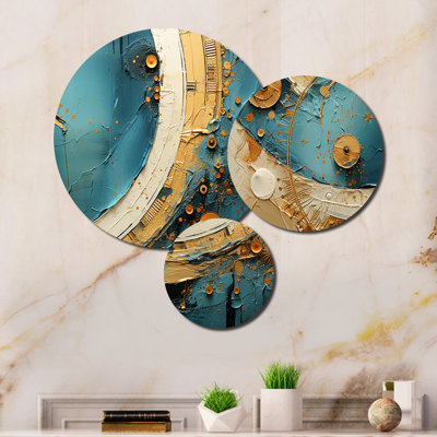 Abstract Wall Decor on Metal
