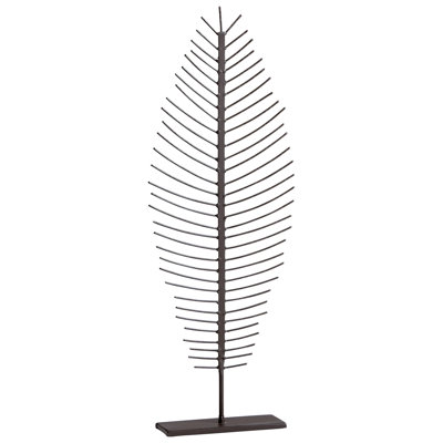 Sculpture squelette à feuille