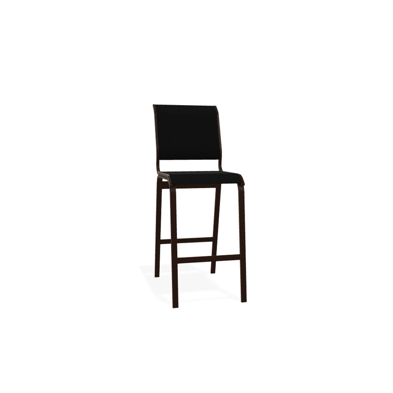 Tabouret de bar 29,5 po Holna, Noir 5D Sunbrella®, Kona texturé