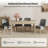 Julia 5-Piece Farmhouse Four Leg Dining Set-1238498050-1238498054