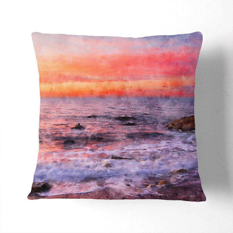Square Cushion, 40cm H x 40cm W x 15cm D, White