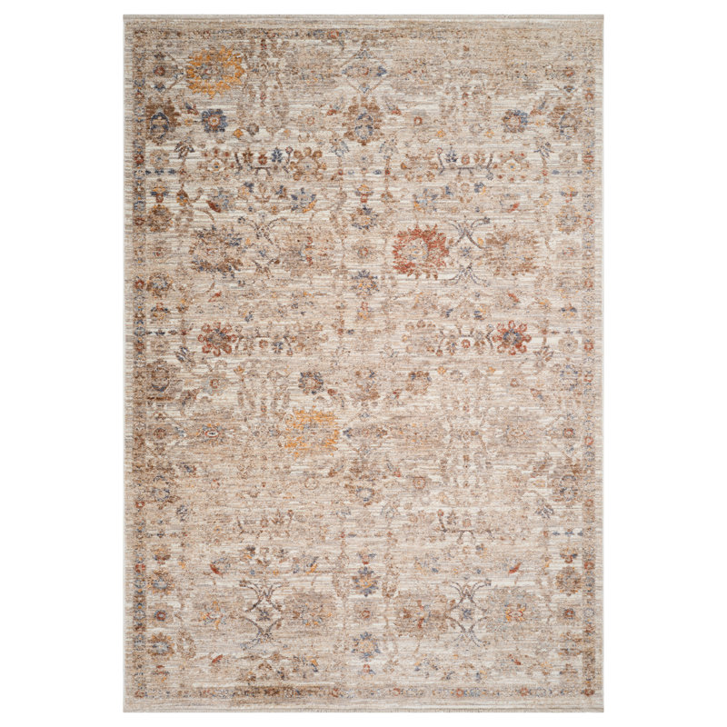 Tapis à motif floral Albany Peuplier, Rectangle 8 pi 9 po x 11 pi 9 po