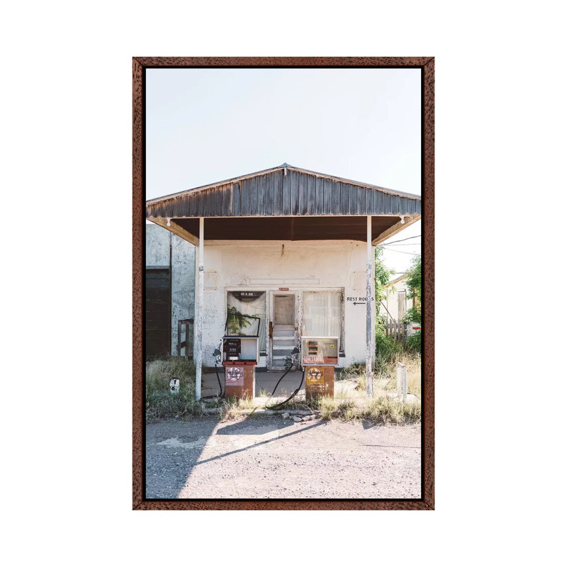 West Texas Station by Bethany Young - Print on Canvas, Classic Brown Wood Framed, 66.04cm H x 45.72cm W x 3.81cm D