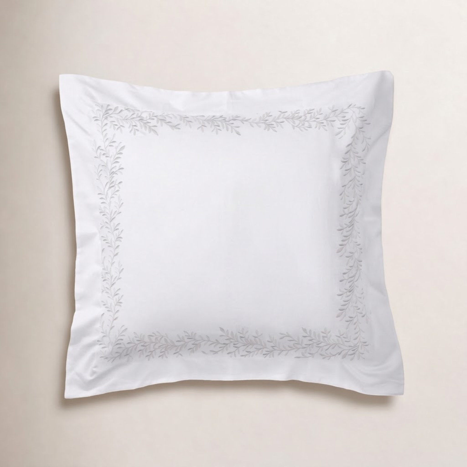 Avie Cotton Shams, White
