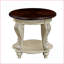 Table basse blanche ébréchée pour le salon, placage résistant à la chaleur, assemblage facile