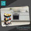 39cm W Metal Shelving Unit with Wheels-98188013