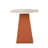 Merkel - Modern Ceramic + Leather End Table