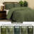 Dreamology Waffle Weave Duvet Cover, Twin Duvet Covers,100% Cotton Waffle Duvet Covers with Zipper Closure, Soft Luxury Textured & Breathable, 1 Pillow sham, 1 Duvet Cover (Green, Twin)-124137416-124137410