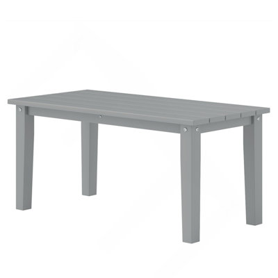 Table basse d'extérieur grise, table basse d'extérieur