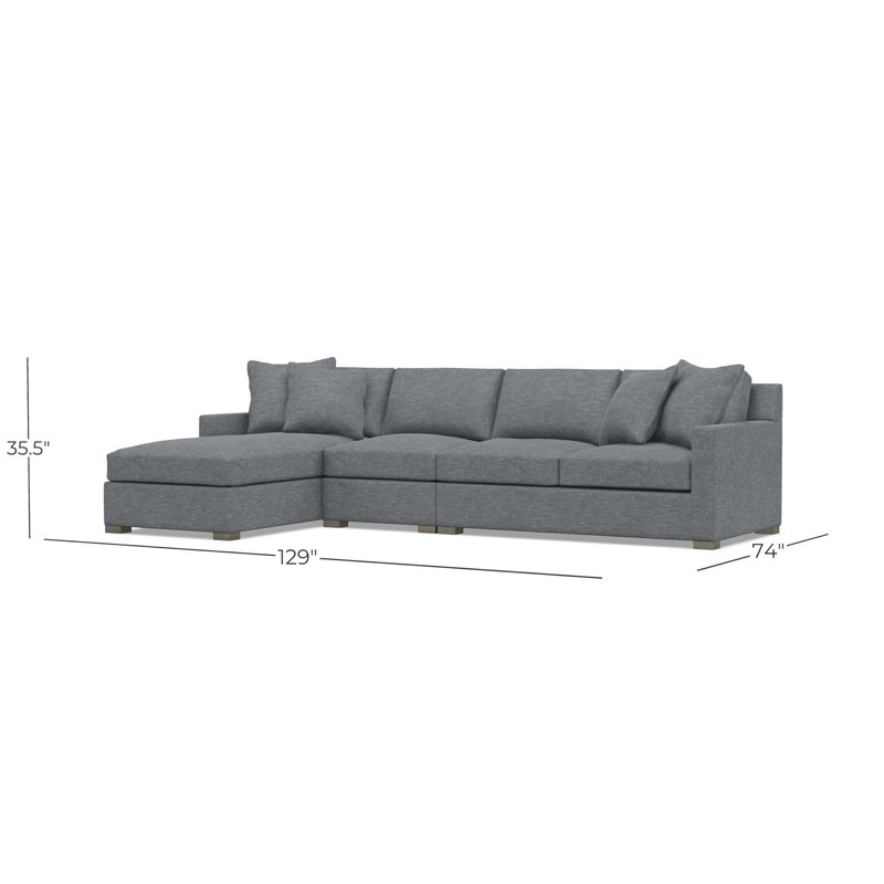 Kelsey Fabric 3 Pc Sectional, 5555-011