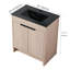 Ensemble de meuble-lavabo simple 30,09 po avec plateau en céramique Quendarius