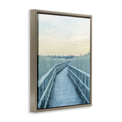 Wooden Pier Boardwalk Floating Frame, design by Kim Allen