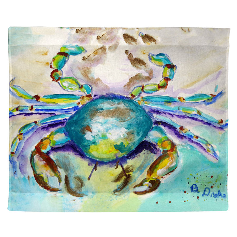 Suspension murale en polyester crabe d'Alaska