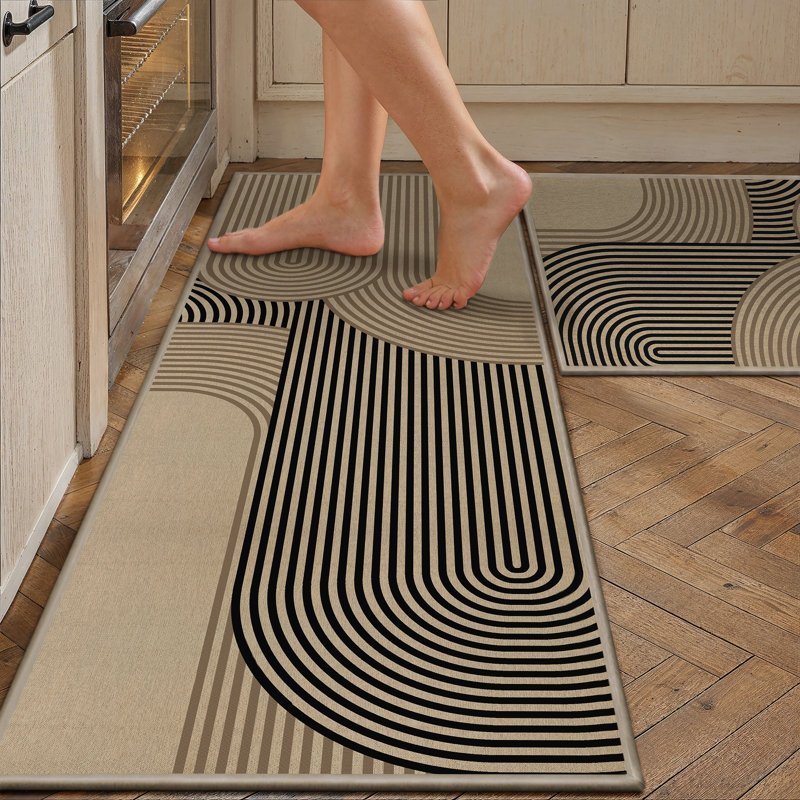 Ensemble de tapis de cuisine antifatigue StandEase (ensemble de 2), Tapis de couloir 24 po x 36 po + 24 po x 60 po