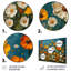 Jaune jaune blanc Summer Meadow Marigolds II - ensemble de décorations murales souci-1229717998