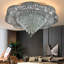 Idar 32inch Modern Empire Premium K9 Crystal Chandelier Crystal Raindrop Ceiling Light Led Dimmable