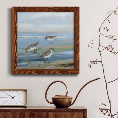 Seabird Beach I - peinture sur toile encadrée