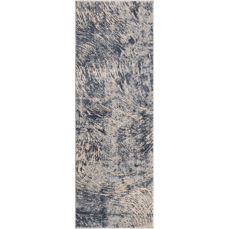 Abstract Indoor Rug, Runner 2' x 6'