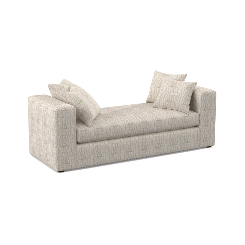 Retreat Upholstered Daybed, White Caps Fog Viscose