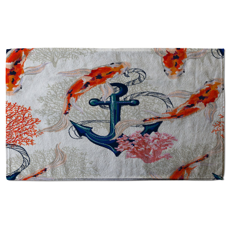 Cotton Floral Waffle Kitchen Towel