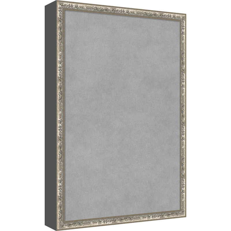 Tableau magnétique Belvedere à cadre argenté, L 13 po x H 19 po, Belvédère argenté