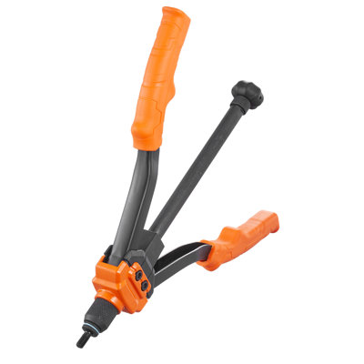 14 - Inch Tool Kit, 7 Sizes Of Mandrels, 70 Rivet Nuts, Orange Steel, Comfortable Grip For Long Term Use Nut , Metric And Assorted Color, Efficient Riveting