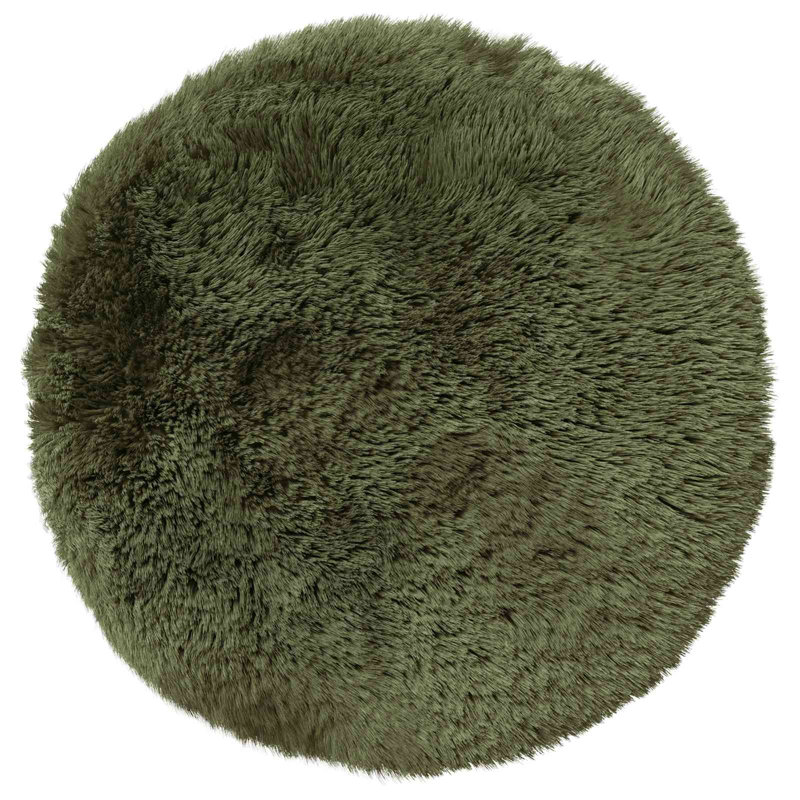 Light Green Cushion Cover, Round 50cm, Green