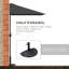 Parasol de plage rectangulaire 90,6 "x 51,2" Sonstrom