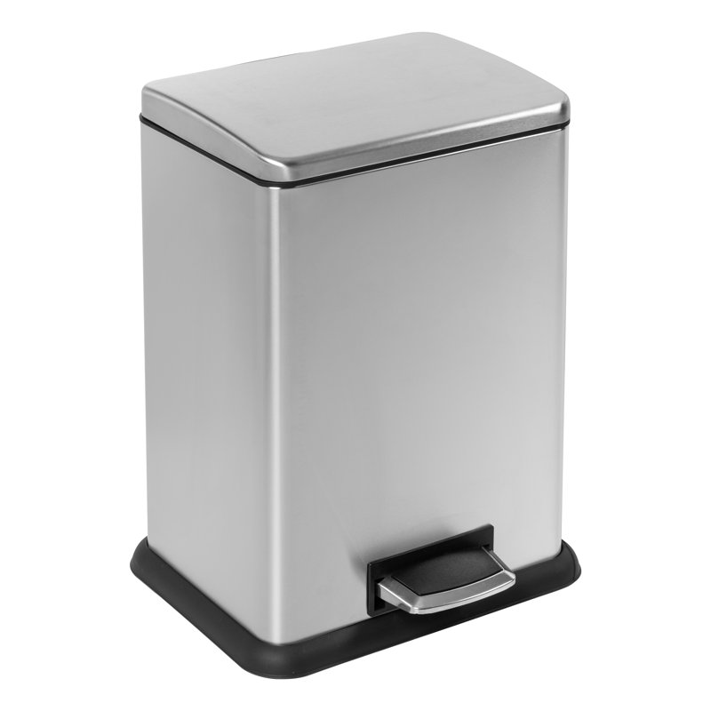 Poubelle à pédale 15,3 gallons en acier
