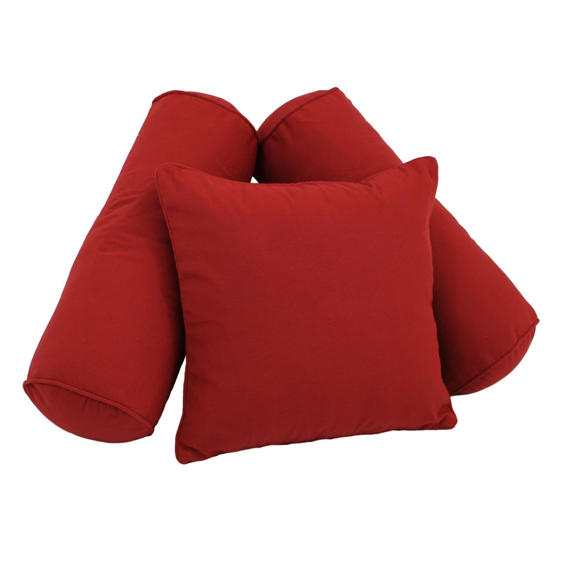  Coussin 3 pièces Soft Home Furnishings, Rouge rubis