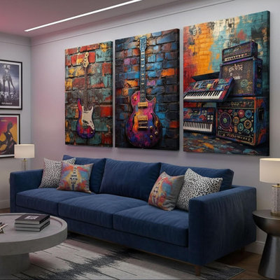 3 Piece Wrapped Canvas Wall Art