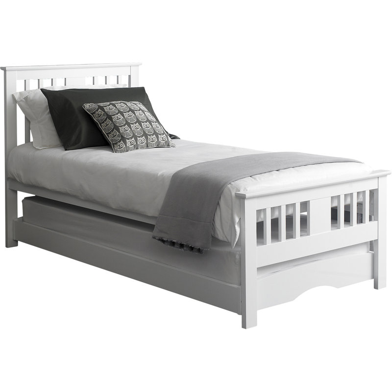 Barnsley Solid Wood Daybed with Trundle, White Matt
