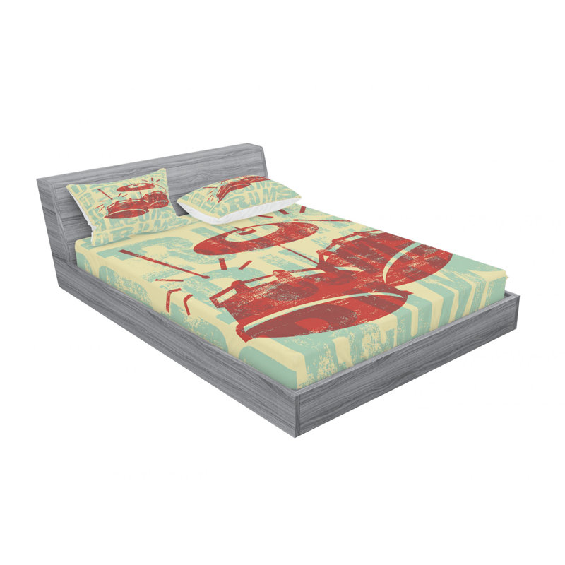 Microfiber Sheet Set, Full Sheet Set with Fitted Sheet