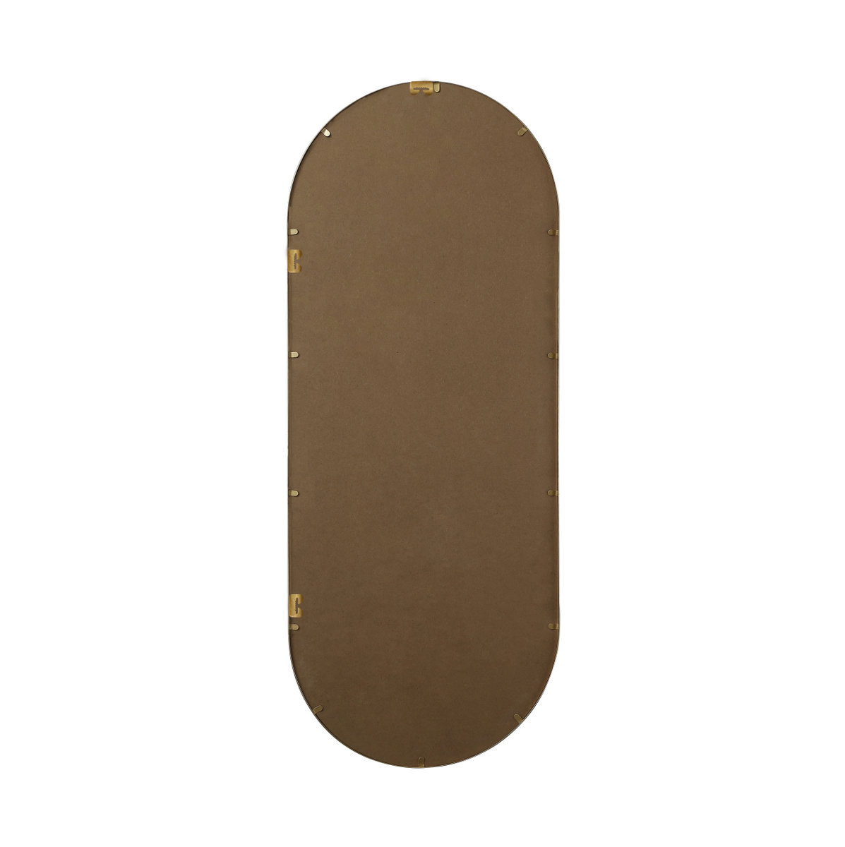 Elington Metal Oval Mirror, 60"  x 24" , Brass