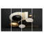Zen Spheres Balance Gold and Black - décoration murale géométrique 4 pièces-541099189