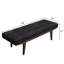 Banc gris et chêne touffeté