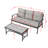 2-Piece Sofa and Coffee Table Seating Set-1786498233