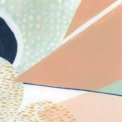 Peach Eclipse III by Grace Popp - Wrapped Canvas Painting