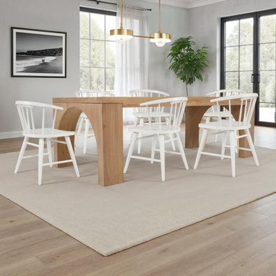Cossey Arched Modern 7 Piece Dining Set With Spindle Chairs