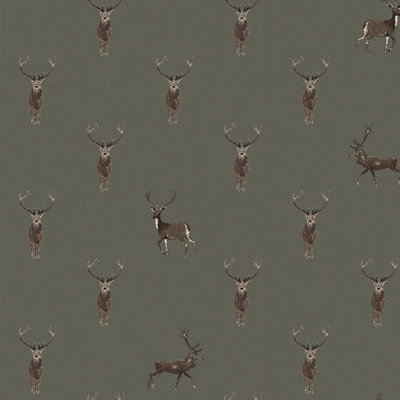 Sophie Allport Highland Stag Rutland Stone Wallpaper