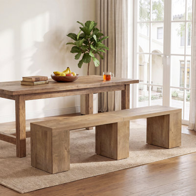 70.9" Extra Long Dining Bench, Brown