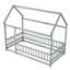 Lit en bois pour lit simple avec structure de toit, garde-corps de sécurité-1377693532-1377693535