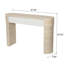 Console d'entrée avec deux grands tiroirs à poignées dissimulées, plateau de 160 cm, style épuré, idéale pour l'entrée et le salon, 63,5 cm L x 25,5 cm P x 15,2 cm H, style moderne