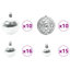 180cm H Lighted Artificial Christmas Tree
