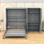 Grand lit escamotable en bois avec tablettes-1420876881