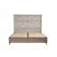 Grand lit de style traditionnel Eternity fabriqué avec des accents dorés et du bois (lit seulement)