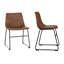 Chaise d'appoint revêtue de similicuir Davey-386379604