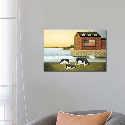 Willow Falls by Lowell Herrero - Wrapped Canvas Painting